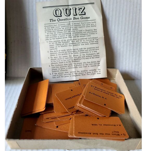 The Question Bee Game of Interesting Facts QUIZ 1939 Whitman Publishing - Picture 2 of 4